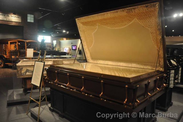 Casket for three funeral history museum