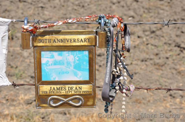 James Dean crash site memorial
