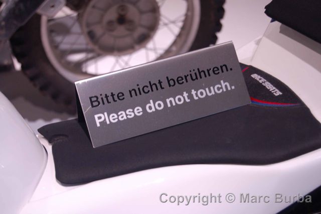 BMW Museum, Munich, Germany, do not touch