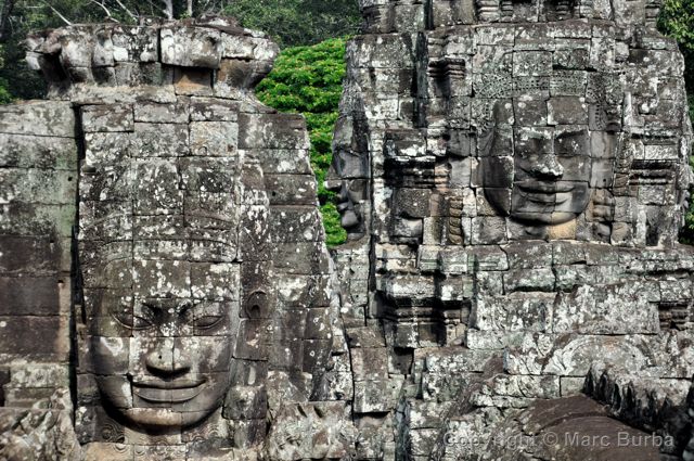 Angkor Thom, Bayon temple faces