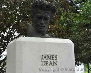 James Dean Fairmount bust Main Street