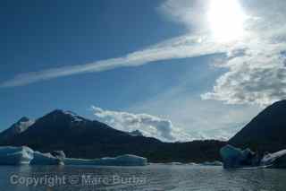 Spencer Glacier and lake, Alaska