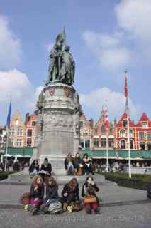 Bruges Belgium market square
