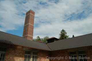 Dachau crematorium smokestack