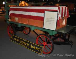 Funeral History railroad cart