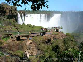 Iguazu Falls platforms