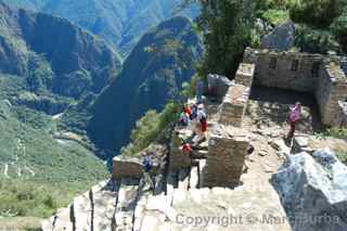 Machu Picchu trail Sun Gate