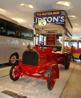 1907 Milnes-Daimler double-decker bus, Mercedes-Benz Museum, Stuttgart, Germany