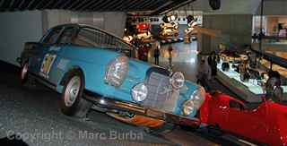 1963 300SE rally car, Mercedes-Benz Museum, Stuttgart, Germany