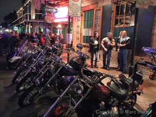 New Orleans biker Bourbon Street
