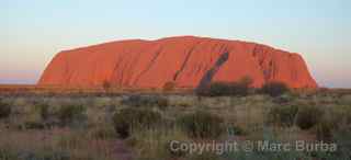 Ayers Rock sunset Australia