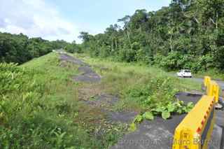Palau Babeldaob road collapse