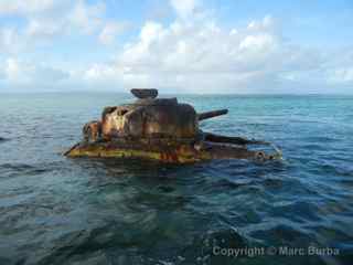 Saipan Sherman tanks Oleai Beach