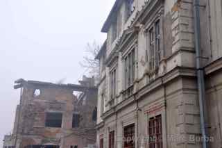 ruined buildings