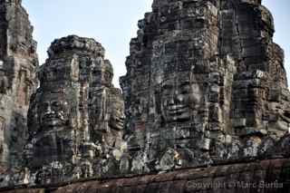Angkor Thom stone faces