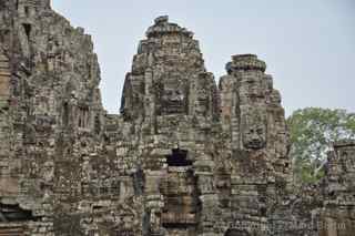 Angkor Thom tower faces
