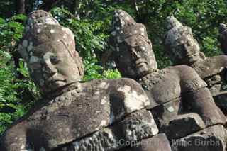 Angkor Thom stone figures