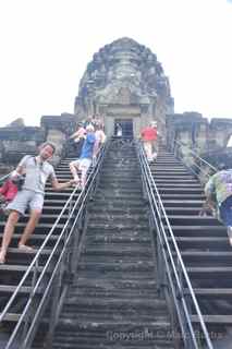 Angkor Wat stairway to third level