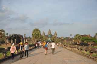 Angkor Wat scaffolding, Cambodia